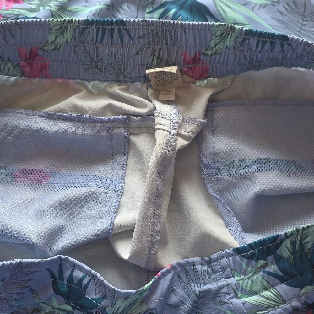 Duluth Trading Co Spring Vacation Blue Floral Skirt Size XL Pockets - Picture 8 of 11